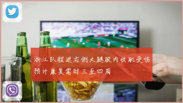 浙江队程进右侧大腿股内收肌受伤预计康复需时三至四周